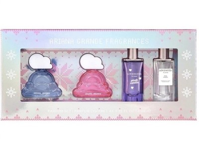 Ariana Grande 4pc Mini Set Cloud Pink LoveNotes Woods Plush 7.5mL NEW IN BOX 