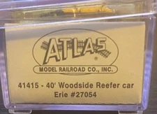 Atlas N Scale - 40' Wooden Reefer Erie 27054 - 41415 - CL