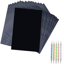 50 Sheets Carbon Transfer Paper - Black Graphite, 8.3 x 11.8 Inch, Includes 5...