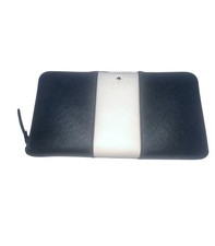Kate Spade Cedar Street Racing Stripe Lacey Wallet Black/Beige NWT