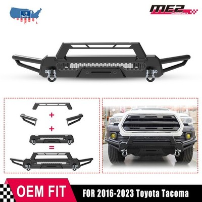 2016-2023 Front Bumper Bull Bar For Toyota Tacoma Steel Off-Road Heavy Duty
