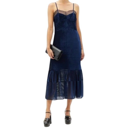 Fendi Tulle-Trimmed Devoré-Velvet Dress