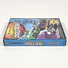 CHAMPIONSHIP PRO-AM SEGA GENESIS 1992 W/ MANUAL CIB COMPLETE CLAMSHELL CASE