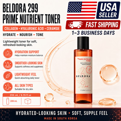 Beldora 299 Prime Nutrient Toner Hydrating Anti-Aging Brightening Korean 150ml