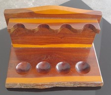 This Is a Really Nice Heavy Solid Wood 4 Pipe Stand. Most Pipes Will Sit In It .