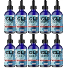 GLP Drops- Healthy Weight Management Support, Gut Support Formula- 10 Bottles