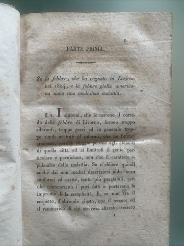 Sulla febbre di Livorno del 1804 sulla febbre gialla americana Giacomo Tommasini - Foto 10 di 14