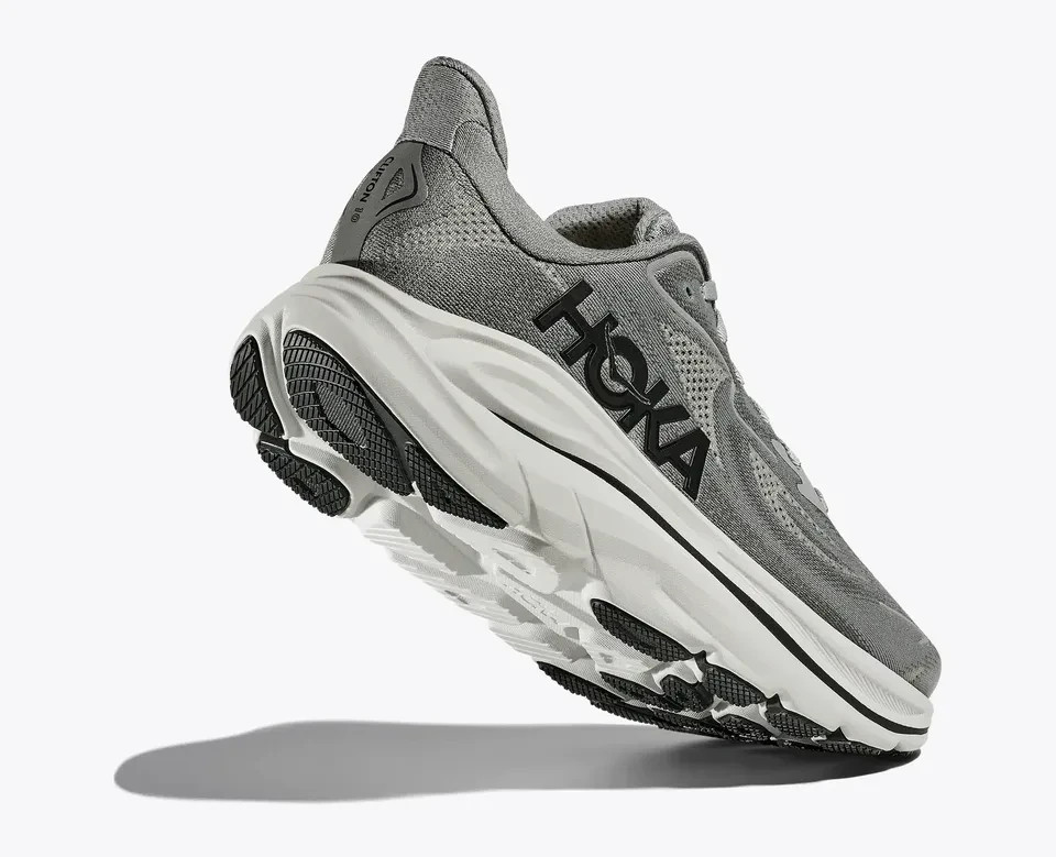 Hoka Men's Clifton 10 Galactic Grey/Asteroid size USA 9.5 Wide NEW in Box 9 1/2W thumbnail 4