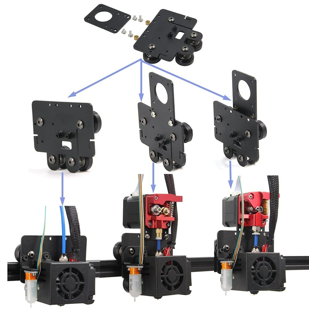 Upgrade Direct Dual Gear Extruder Support Kit with Stepper Motor Print Flexible