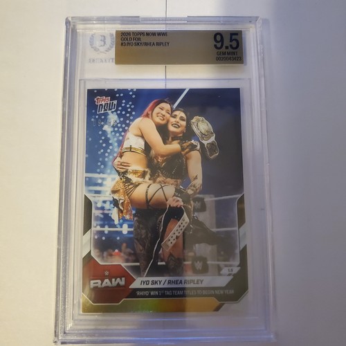 Iyo Sky / Rhea Ripley [Gold] #3 2026 Topps Now card