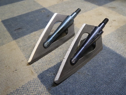 2 Vintage Bear Stainless Super Razorhead Broadheads