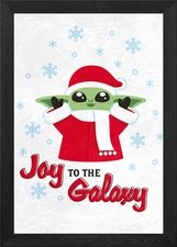 Joy to the Galaxy Framed Wall Art Poster Canvas Print Picture