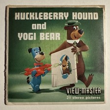 View-Master HUCKLEBERRY HOUND - B512 - 3 Reel Set  Booklet V4 