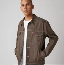 Best Seller LEVI'S Trucker Jacket - Dark Brown Rigid - Brown NEW WITH TAG