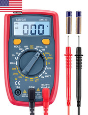 Digital Multimeter Tester 2000 Counts with DC AC Voltmeter and Ohm Volt Amp Mete