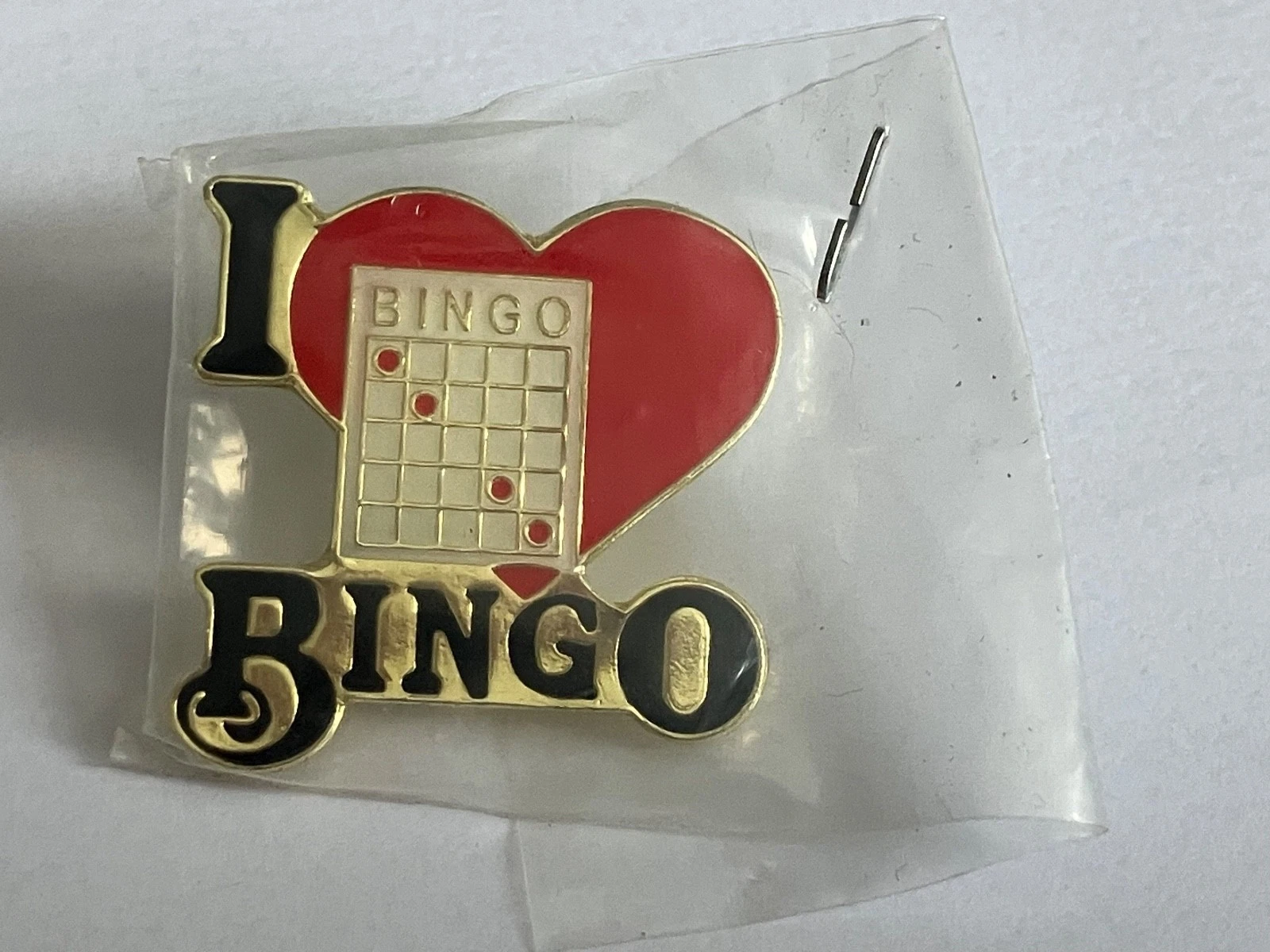 I Love Bingo Enamel Pin Badge