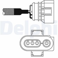 Lambdasonde FÜR Audi A4 B5 (8D2), Audi A4 B5 Avant (8D5) - Delphi ES10987-12B1
