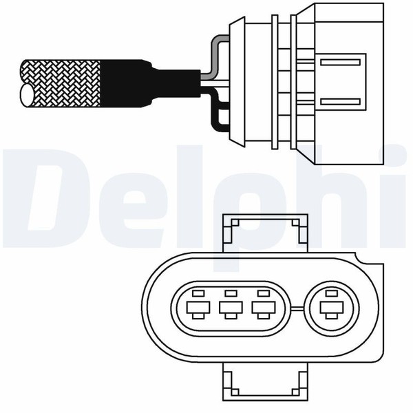 Lambdasonde FÜR Audi A4 B5 (8D2), Audi A4 B5 Avant (8D5) - Delphi ES10987-12B1-image