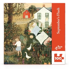 September's Flush by Loré Pemberton 100 Piece Mini Jigsaw Puzzle NYPC New