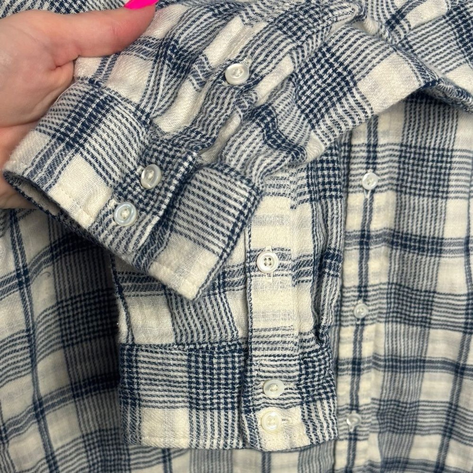 Outerknown Costa Button Down Gauzy Double Weave S… - image 4