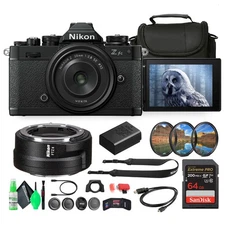 Nikon Z fc DX-Format Mirrorless Camera with NIKKOR Retro Style Z 28mm f/2.8 (SE)
