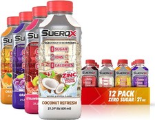 SueroX Sugar-Free Sports Drink for Hydration and Recovery, 12 PACK