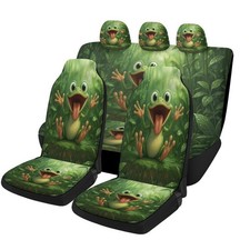 Happy Frog Rain Pattern Car Seat Covers Trendy Universal Car Seat Protector ... Happy Frog Rain Pattern Car Seat Covers Trendy Universal Car Seat Protector ...
