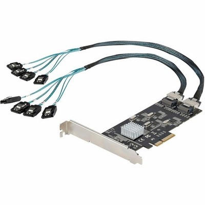 StarTech 8 Port SATA PCIe Card PCI Express 6Gbps Adapter Card 8P6GPCIESATACARD