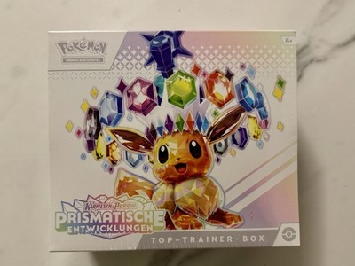 Pokémon Prismatische Entwicklungen Top Trainer Box TTB / Deutsch /NEU OVP SEALED