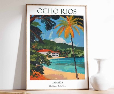 1_Ocho Rios Print, Ocho Rios Reiseposter, Jamaika Reiseposter, Karibik Pri