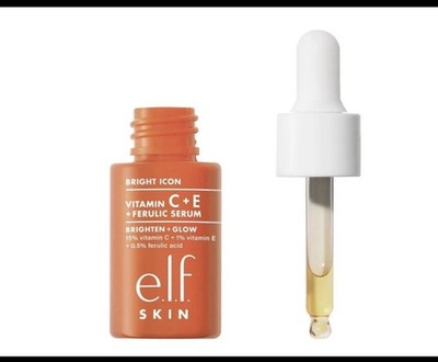 e.l.f. SKIN Bright Icon Vitamin C + E + Ferulic Serum Mini, 0.5 fl oz