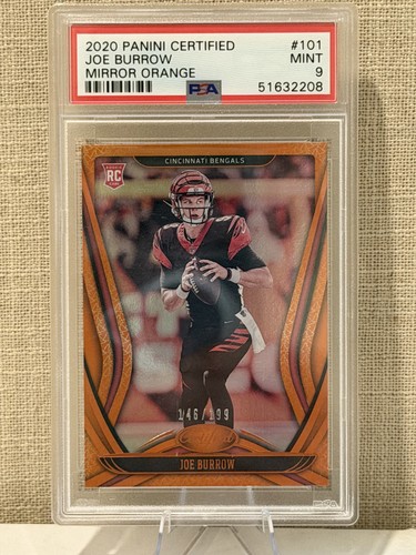 2020 Panini Certified - Rookies Joe Burrow #101 Mirror Orange /199 (RC)