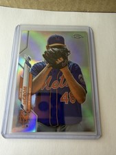 Topps 2020 Topps Chrome Jacob deGrom New York Mets #81 MLB Variation refractor