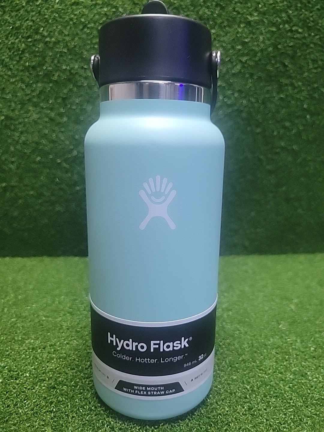Hydro Flask 32 oz Wide Mouth With Flex Straw Cap Color Dew