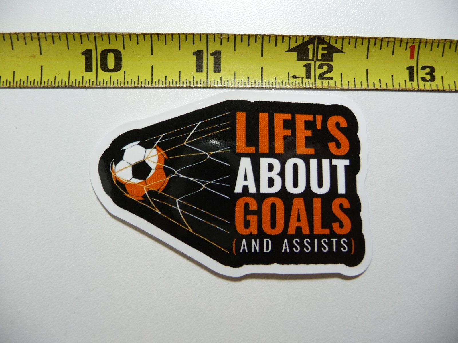 Lifes About Goals and Assists Decal Sticker for School Game Team Match Sports