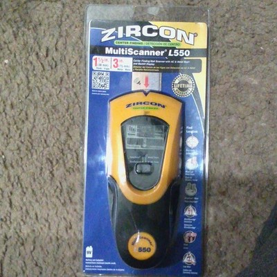 Zircon MultiScanner L550 Center-Finding Stud Finder, Backlit, Yellow/Black