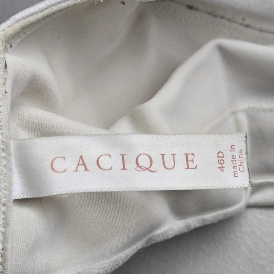 Sujetador mujer Cacique 46D blanco ligeramente forrado balconette con aros Foto 3 de 4