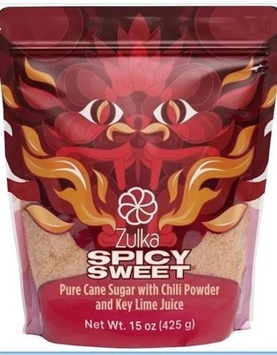 Zulka Spicy Sweet Pure Cane SugarChili Powder Key Lime Juice Drink Bake Marinade