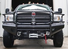 Fab Fours Dr03-s1060-1 Black Steel Front Ranch Bumper For Ram 25003500