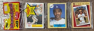 1987 Topps Baseball Cards Sealed Rak Pak 49 Cards Pack Clemente on top, Carlton