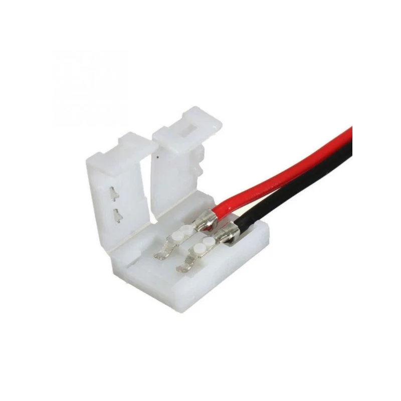 Connettore rapido 2END per striscia LED RGB da 10mm - Confezione 2 pz
