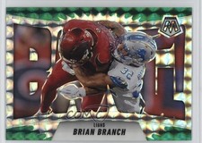 2025 Panini Mosaic Bang! Green Mosaic Prizm Brian Branch #13 1a4q
