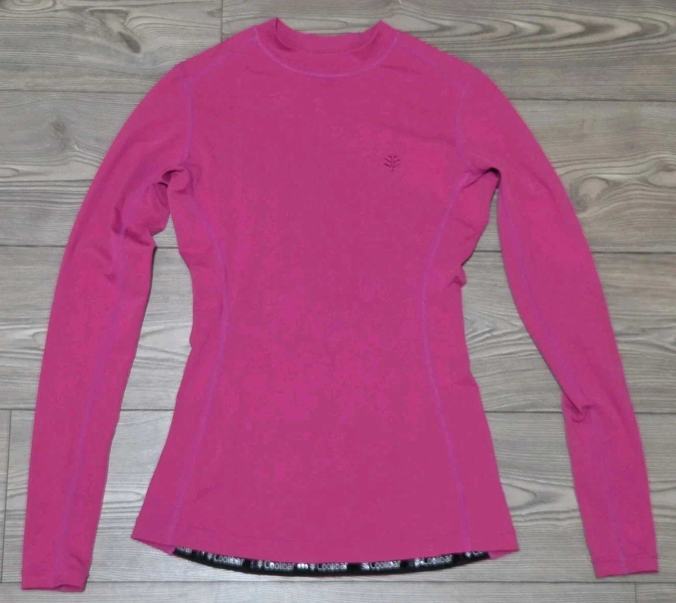 Coolibar Long Sleeve Shirt Top UPF 50+ Sun Protection Hot Pink Womens XS Golf