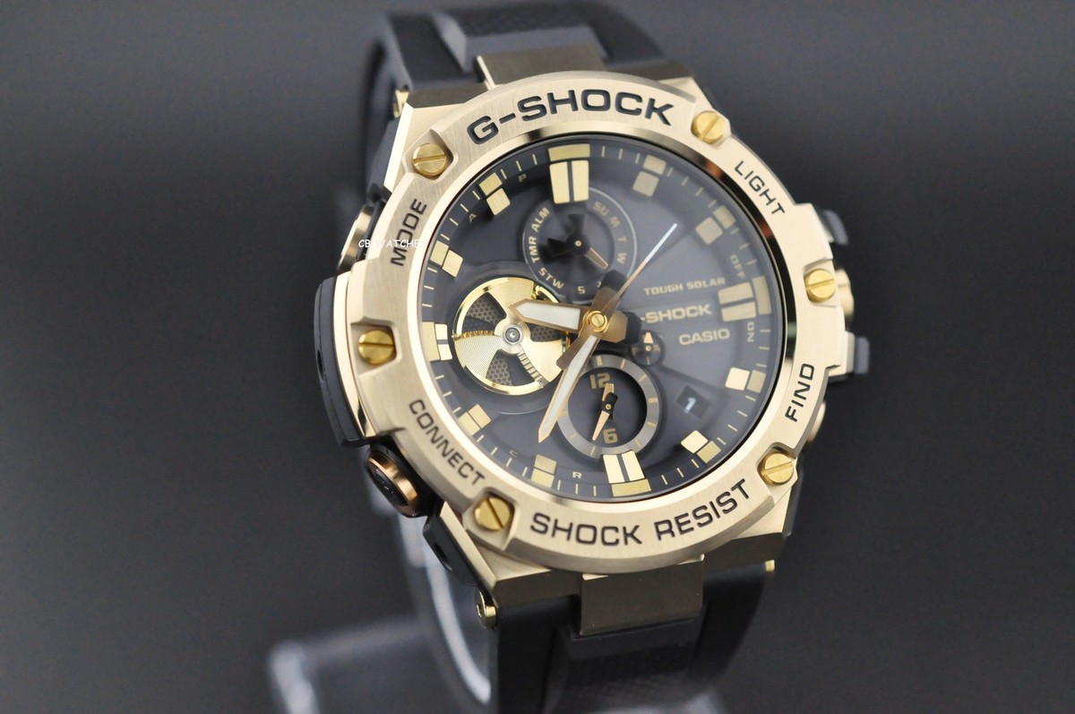CASIO G-shock Solar Mens G-STEEL Bluetooth Chronograph Watch GST