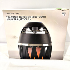 TikiTunes Portable Bluetooth 5.0 Indoor/Outdoor Wireless Speakers, LED Torch Atm