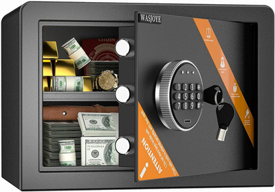 Fireproof Home Safe - 1.2 Cu Ft Digital Lock & Smart Alarm for Valuables