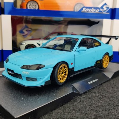 SOLIDO NISSAN SILVIA S15 SOLIDO WORKS BABY BLUE 1999 1:18 NEU BOX S1812204