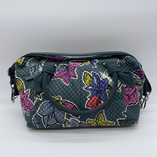 Vera Bradley Falling Flowers Multi-Strap Duffel Bag 21605-112 Quilted Tote Bag