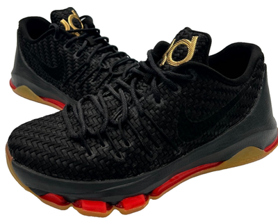 Nike KD 8 EXT 806393-001 Mens 8 Basketball Shoes Black Gold