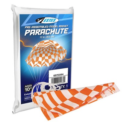 EST2264 Estes Model Rocket Parachute 12 inch -NEW!